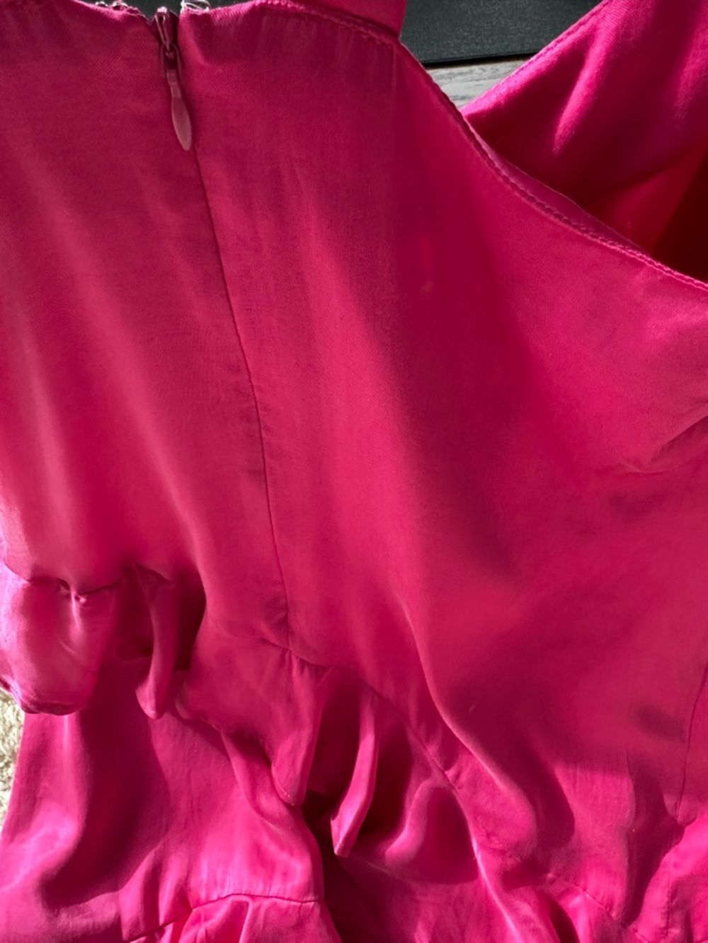 Lovers + Friends Hot Pink Satin Slip Mini Dress Women's S | NWT Party Dress - Picture 16 of 16